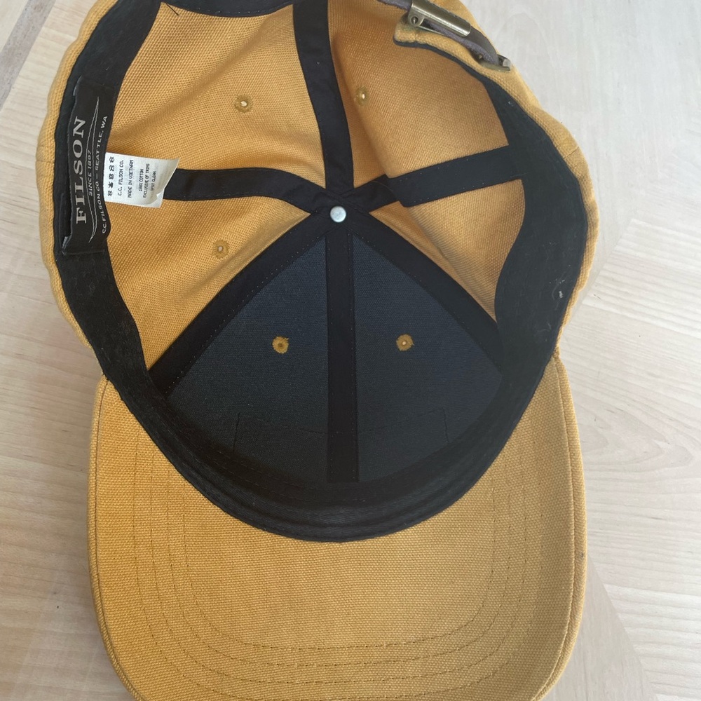 Filson Yellow Baseball Cap One Size - Picture 6 of 8
